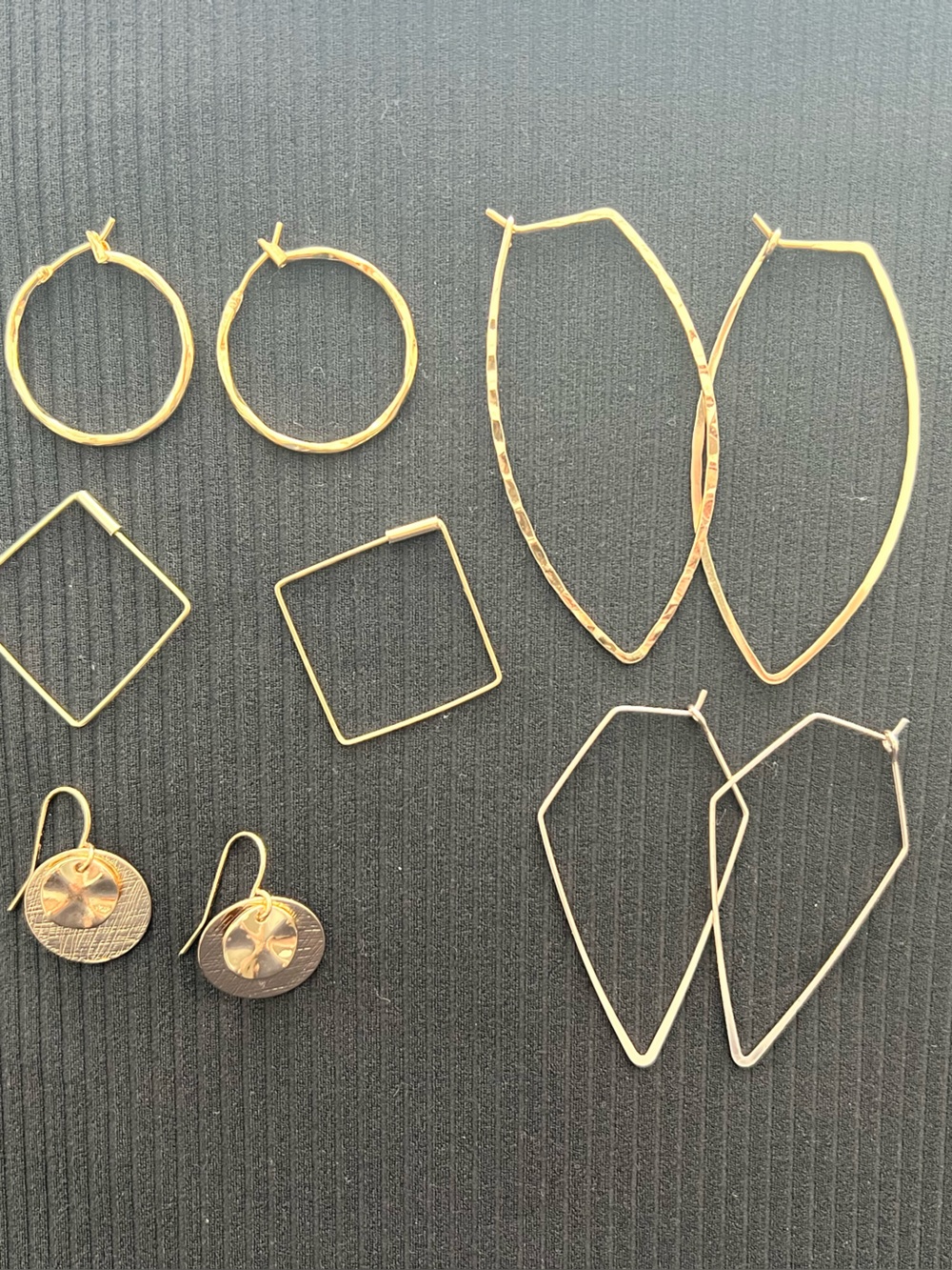 Multi Gold-Tone Earrings